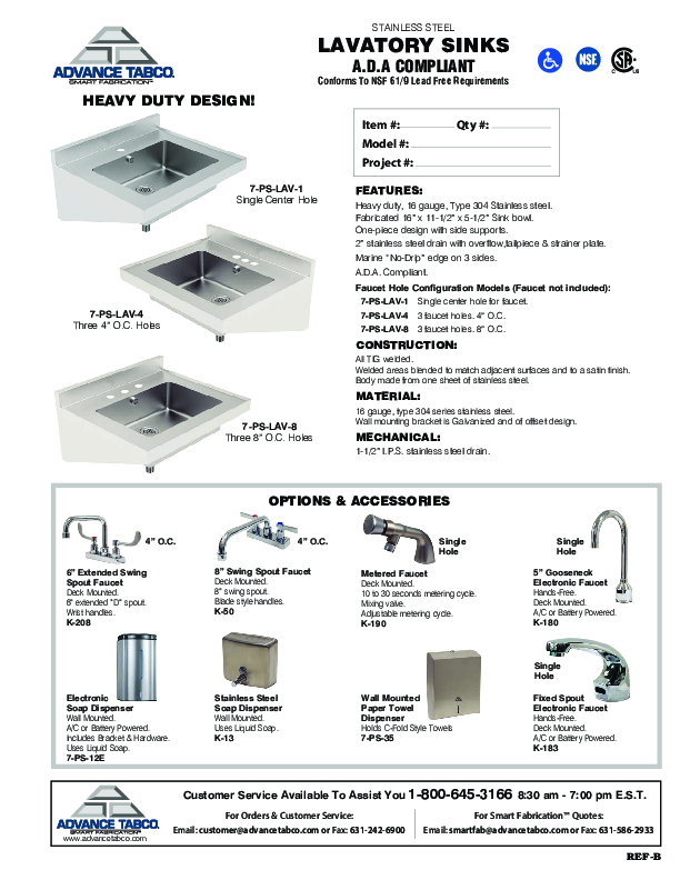 Cutsheet