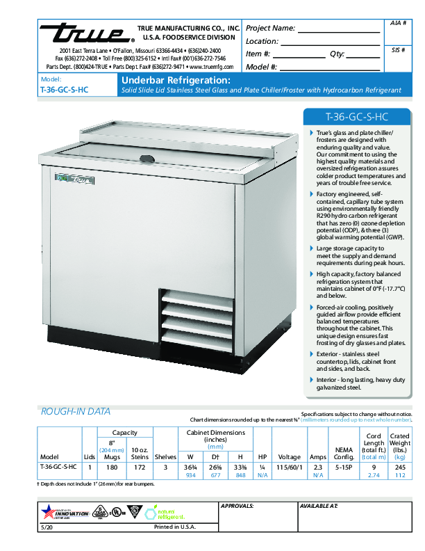 Cutsheet