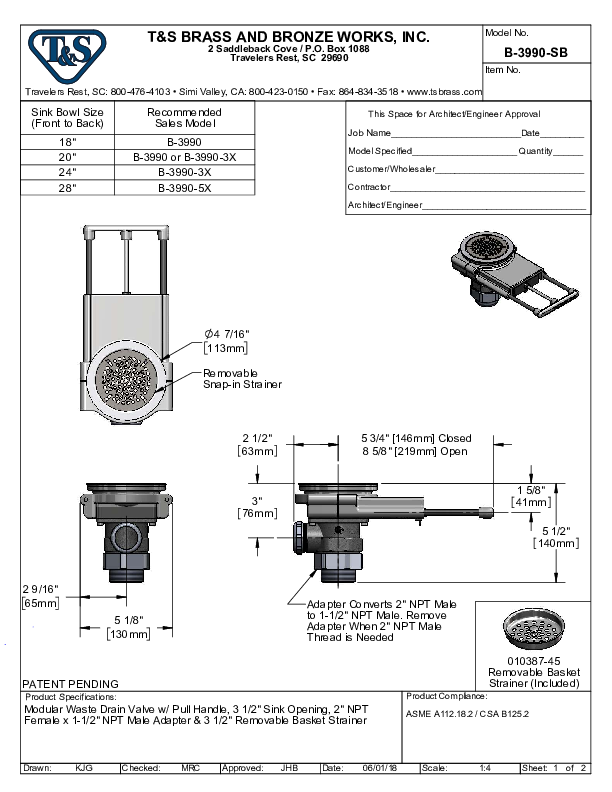 Cutsheet