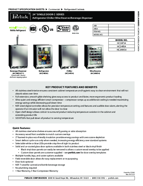 Cutsheet