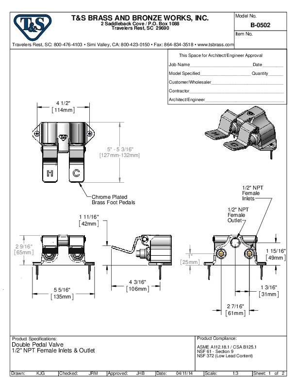 Cutsheet