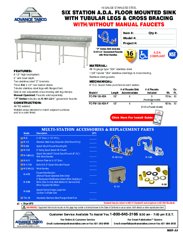 Cutsheet