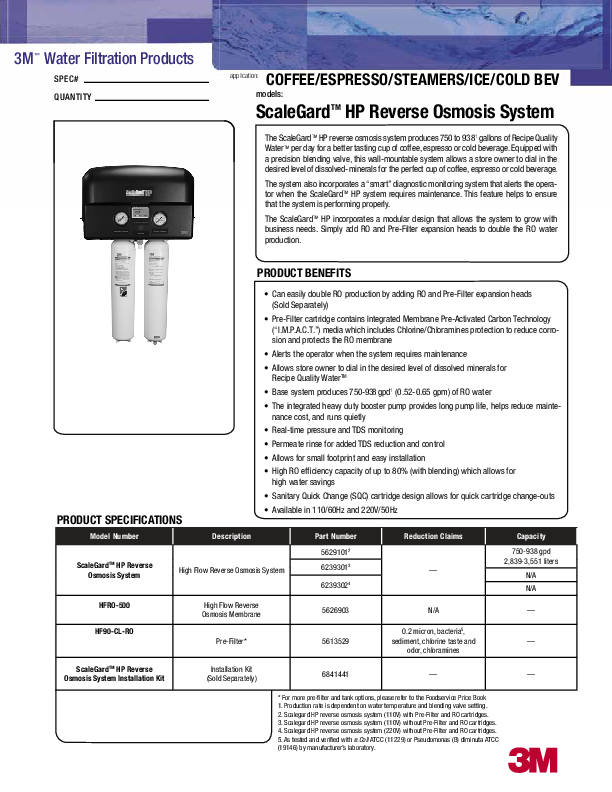 Cutsheet