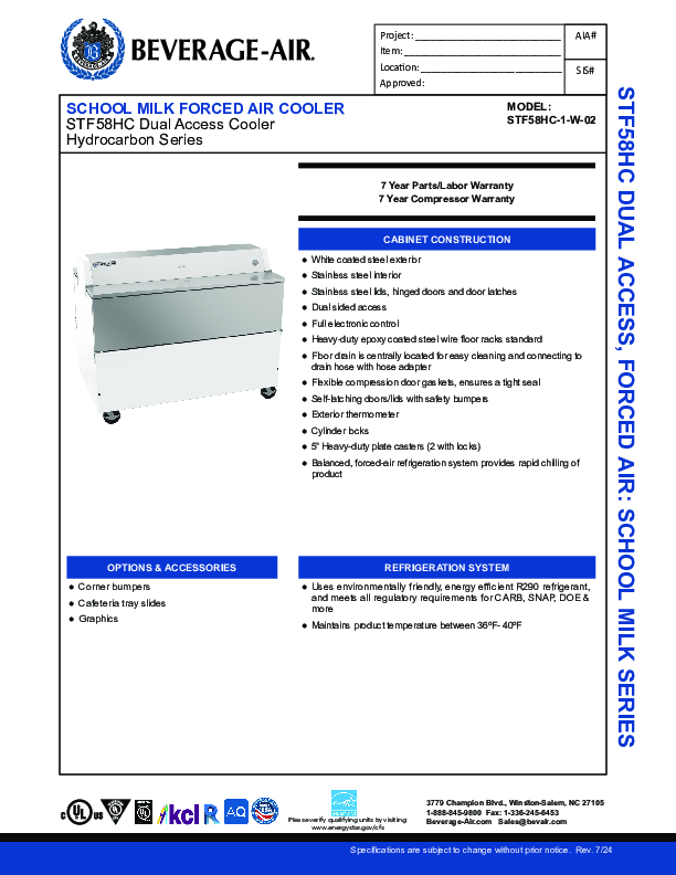 Cutsheet