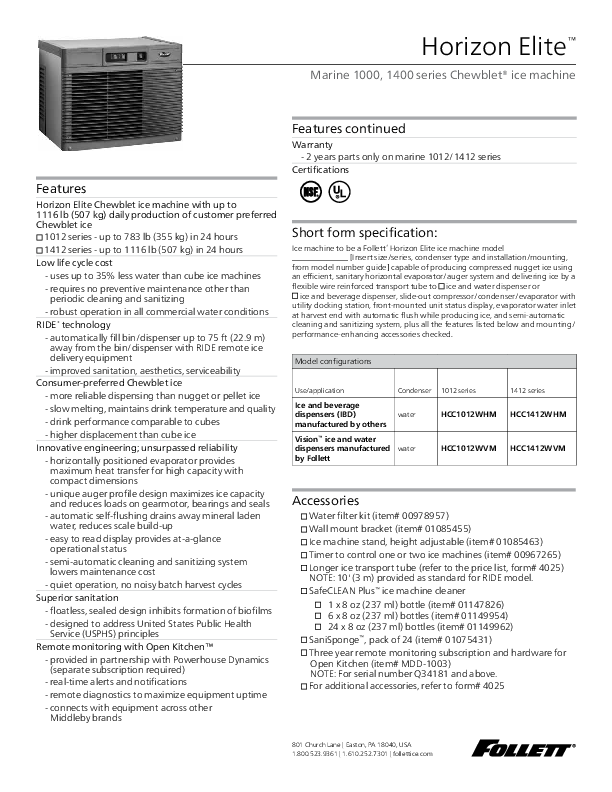 Cutsheet