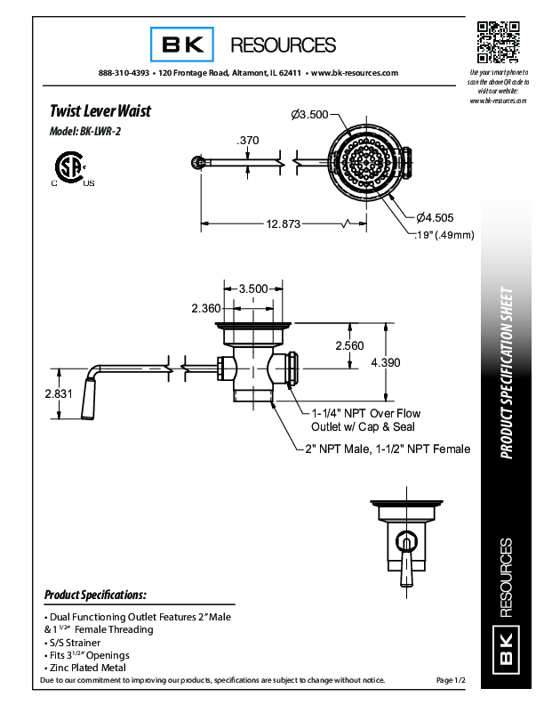 Cutsheet