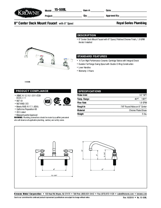 Cutsheet