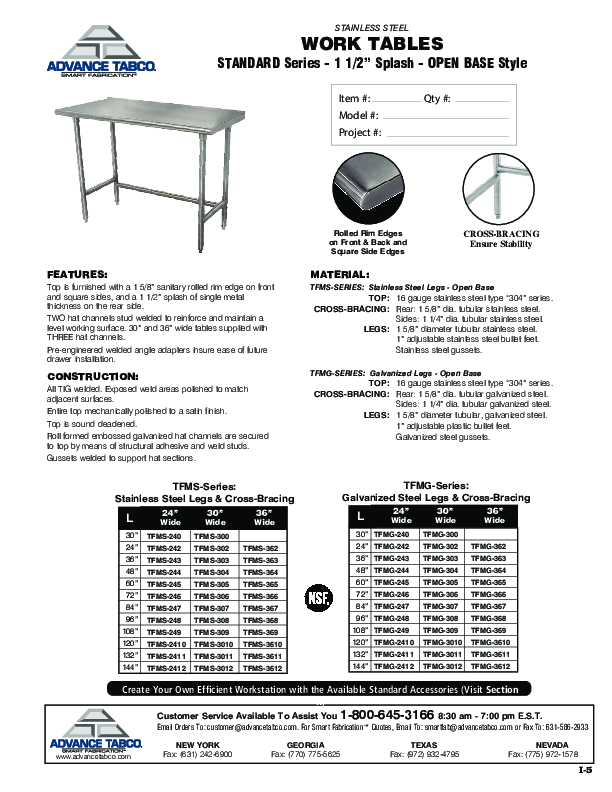 Cutsheet