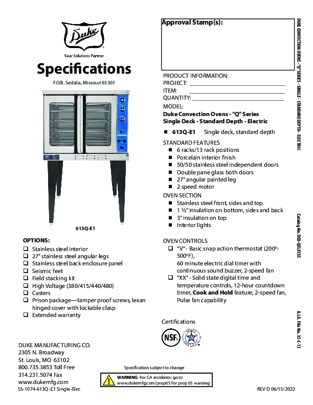 Cutsheet