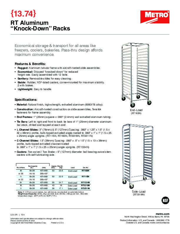 Cutsheet