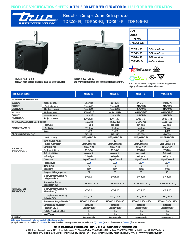 Cutsheet