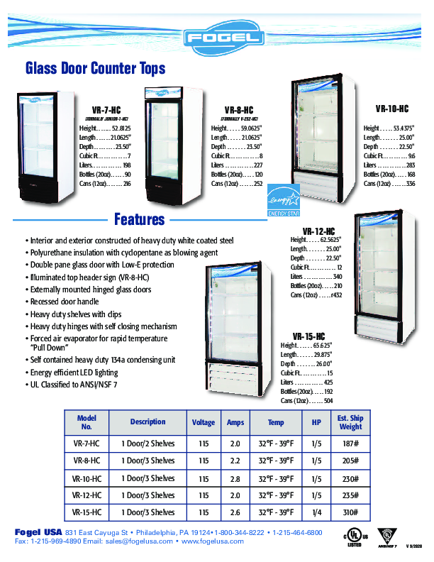 Cutsheet