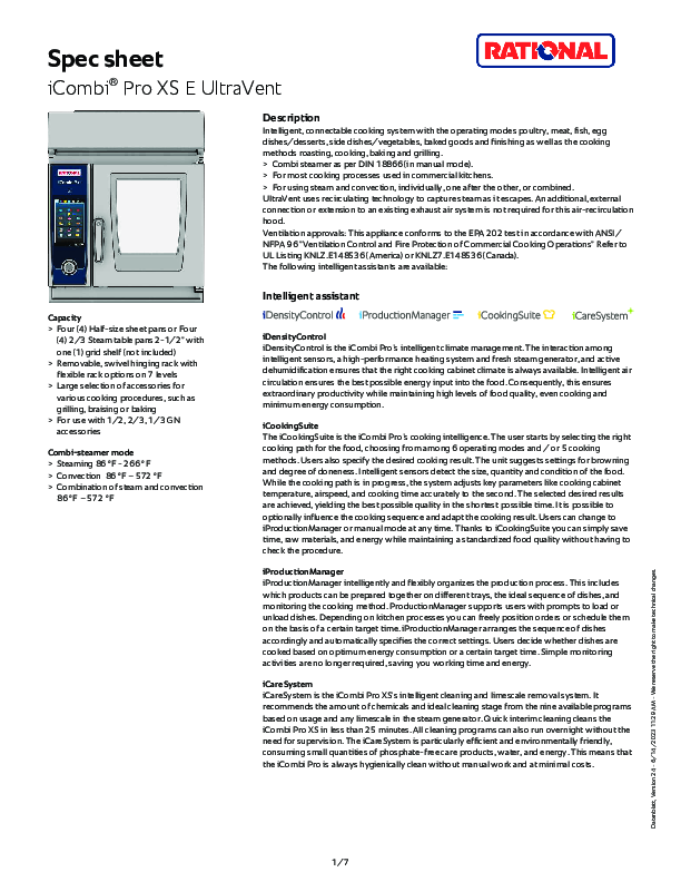 Cutsheet