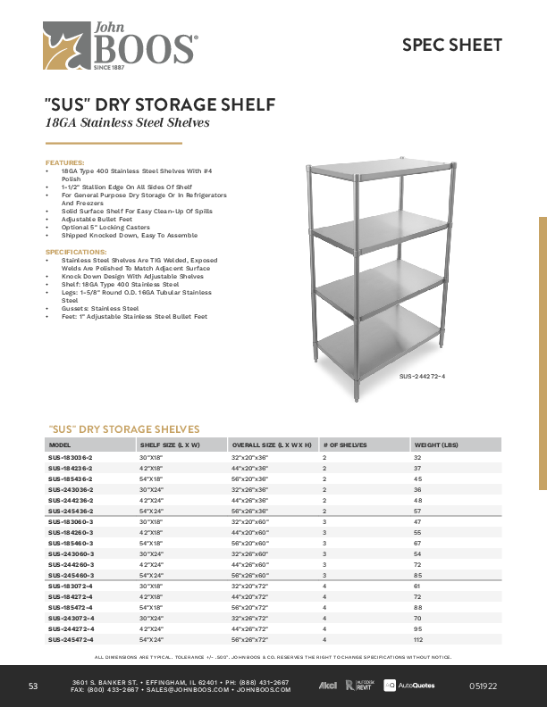 Cutsheet