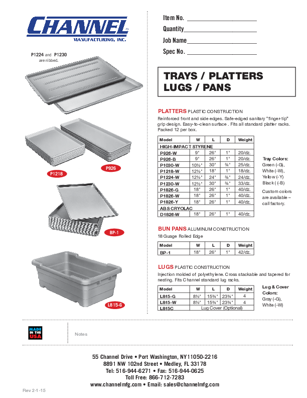 Cutsheet