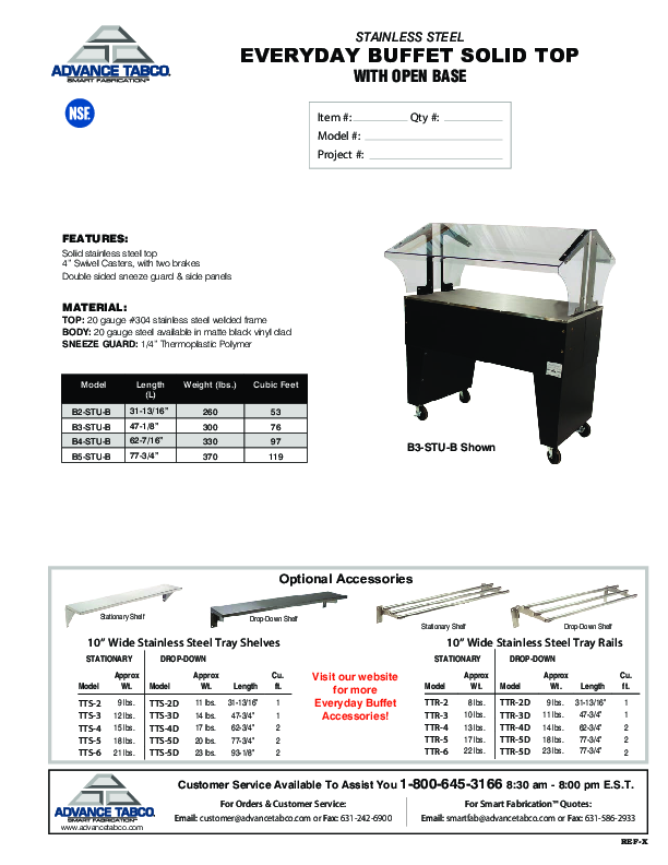 Cutsheet