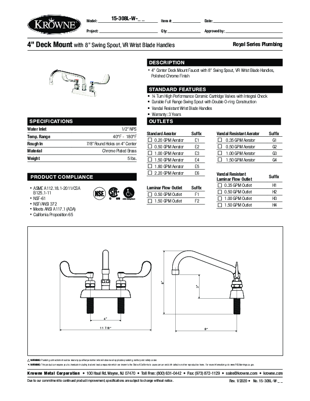 Cutsheet