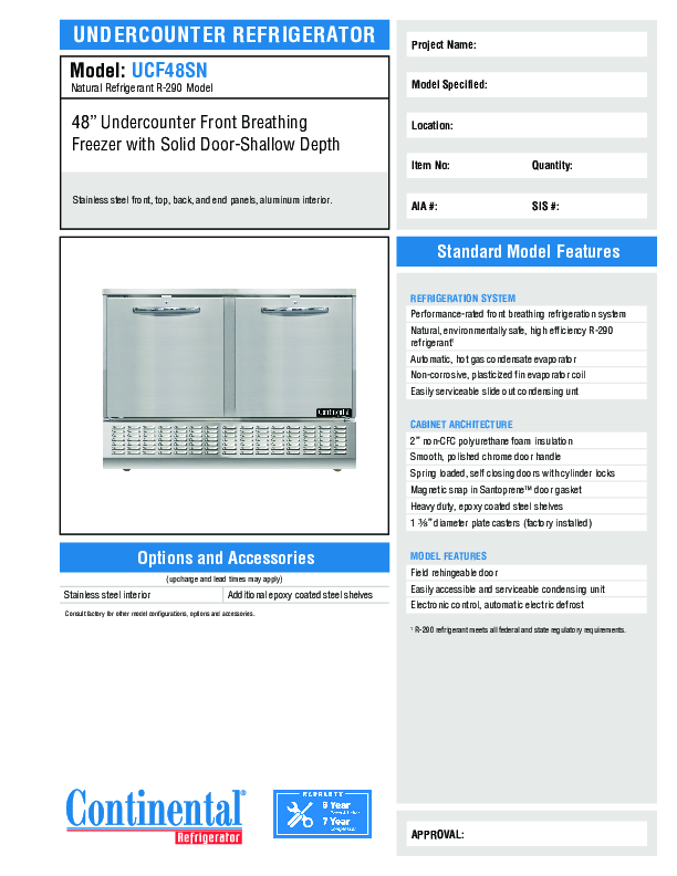 Cutsheet