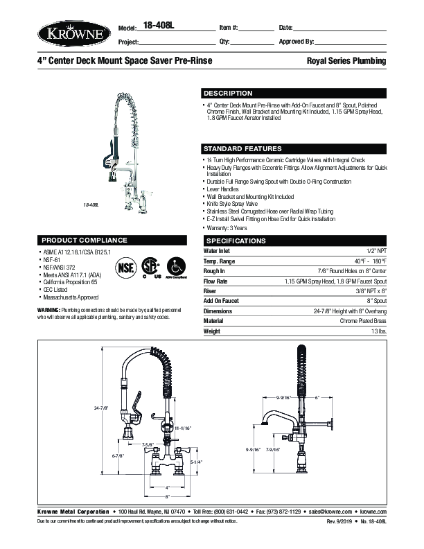 Cutsheet