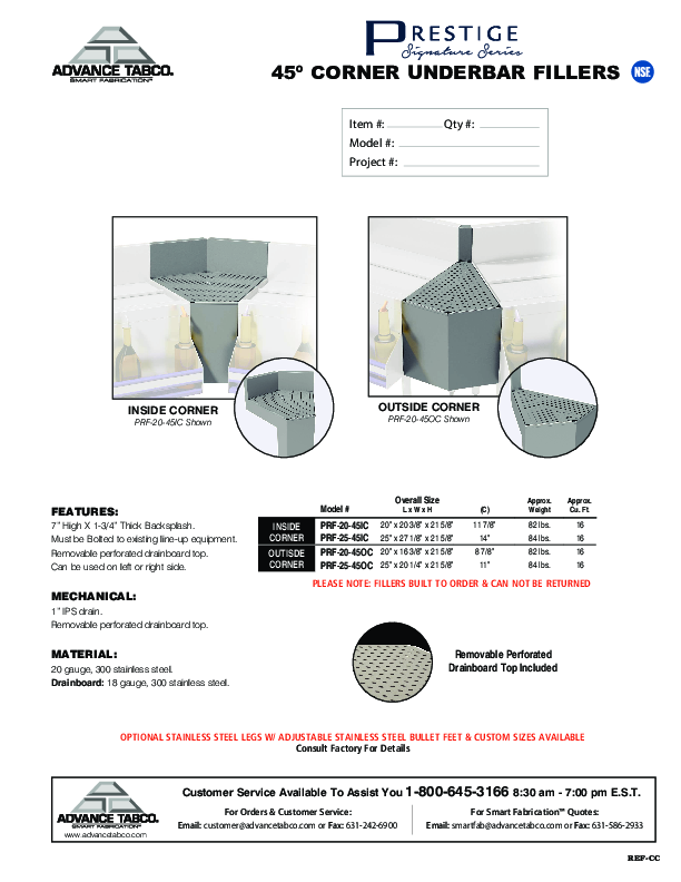 Cutsheet