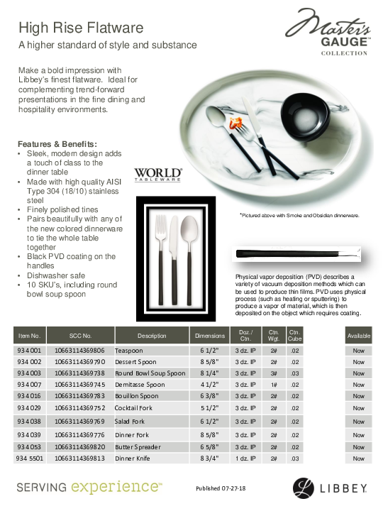 Cutsheet