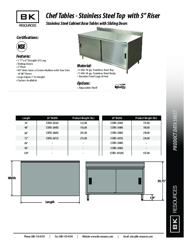 Cutsheet