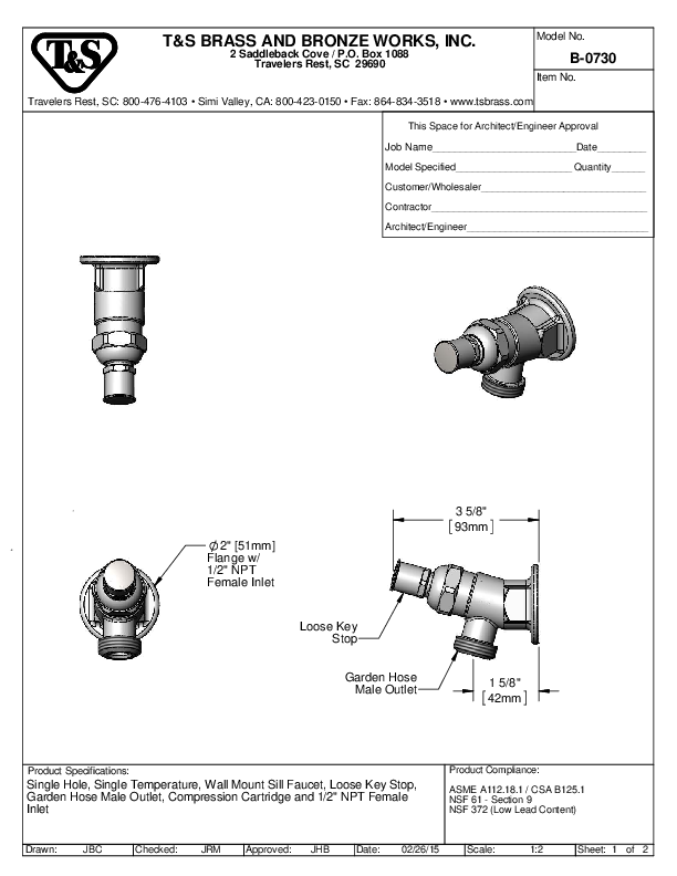 Cutsheet