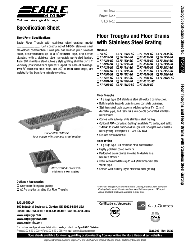 Cutsheet