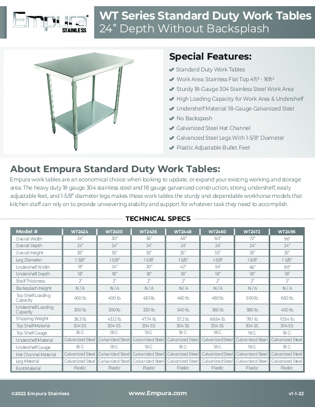 Cutsheet