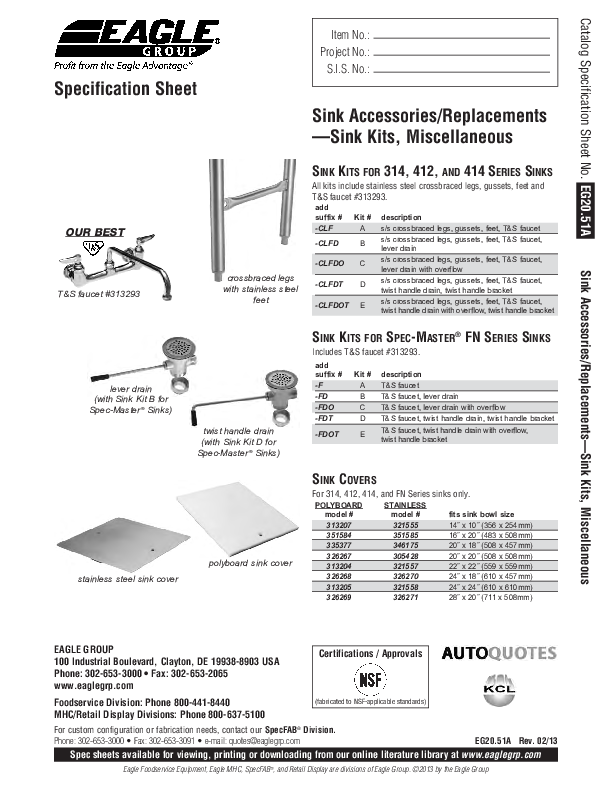 Cutsheet