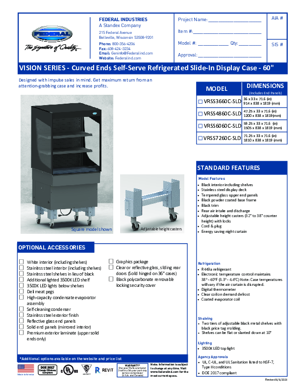 Cutsheet