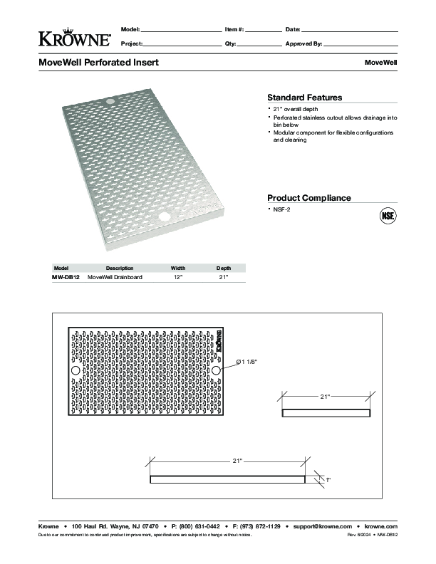 Cutsheet