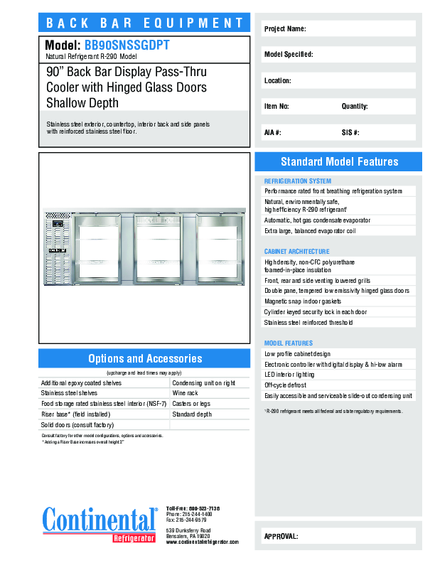 Cutsheet