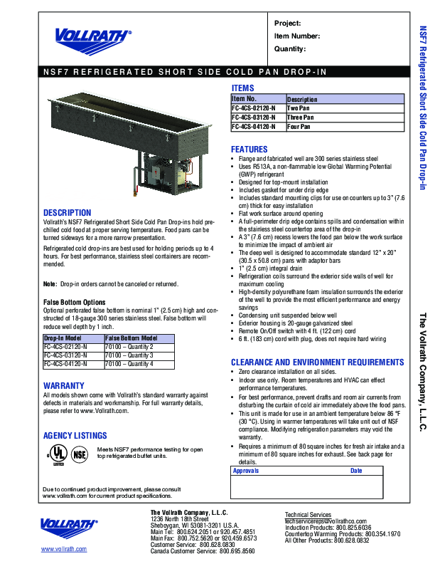 Cutsheet