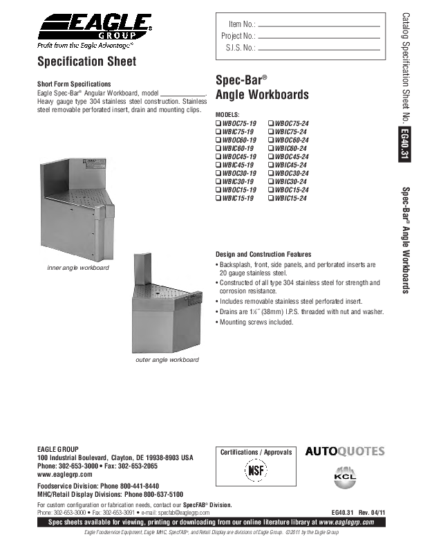 Cutsheet