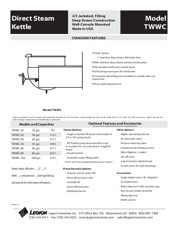 Cutsheet