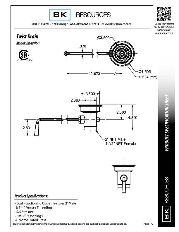 Cutsheet