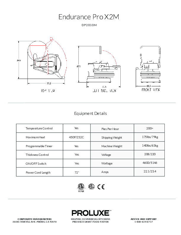 Cutsheet