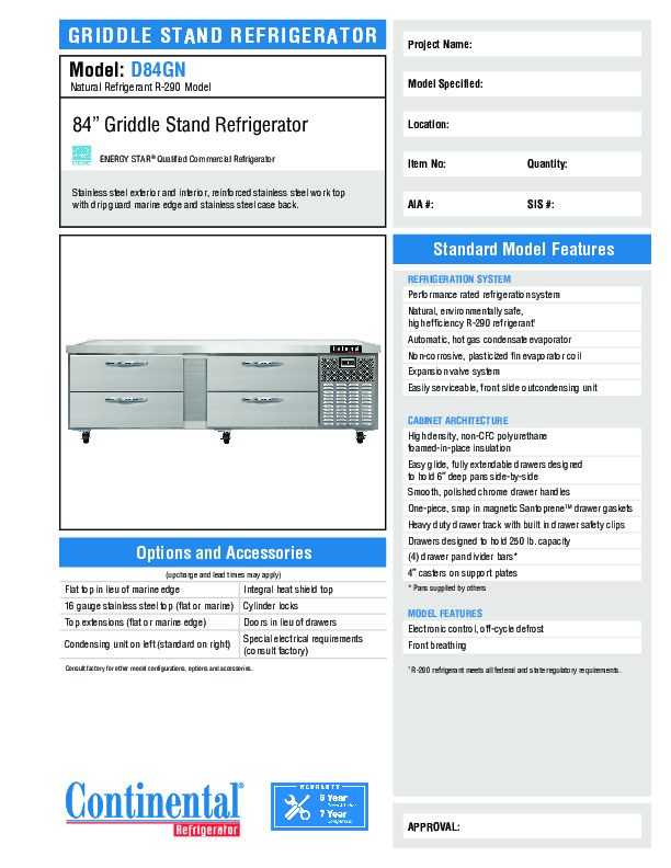 Cutsheet