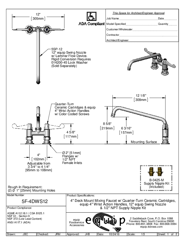 Cutsheet