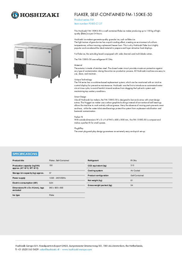 Cutsheet