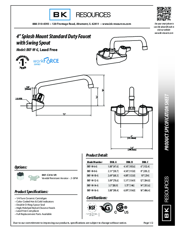 Cutsheet