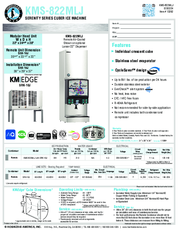 Cutsheet