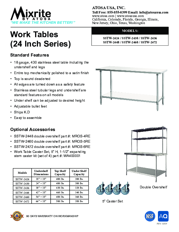 Cutsheet