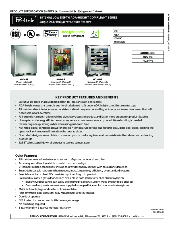 Cutsheet