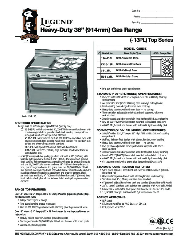 Cutsheet