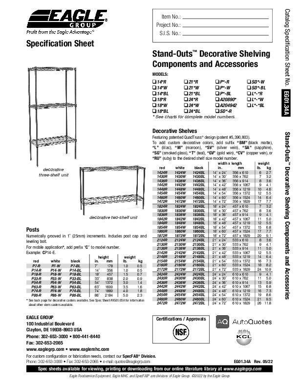 Cutsheet