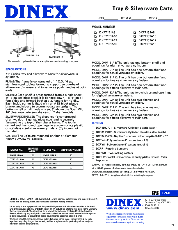 Cutsheet