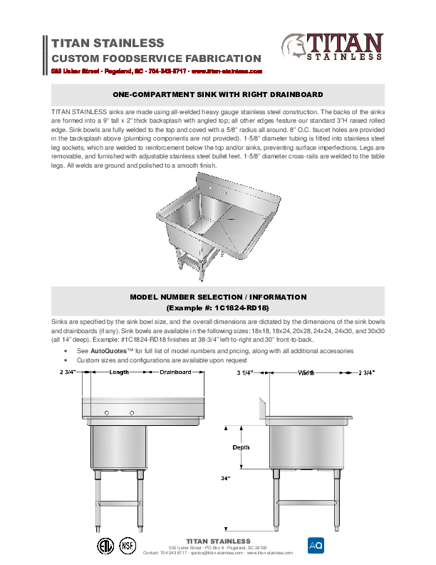 Cutsheet