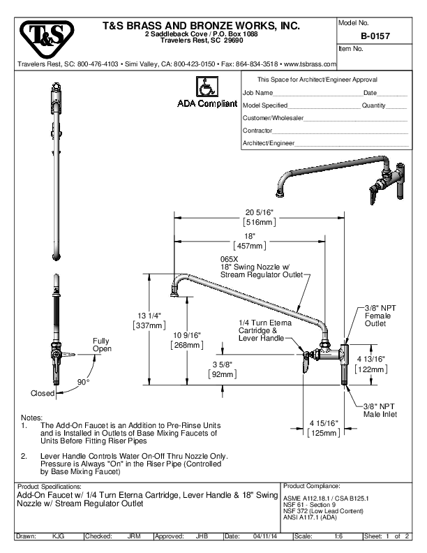 Cutsheet